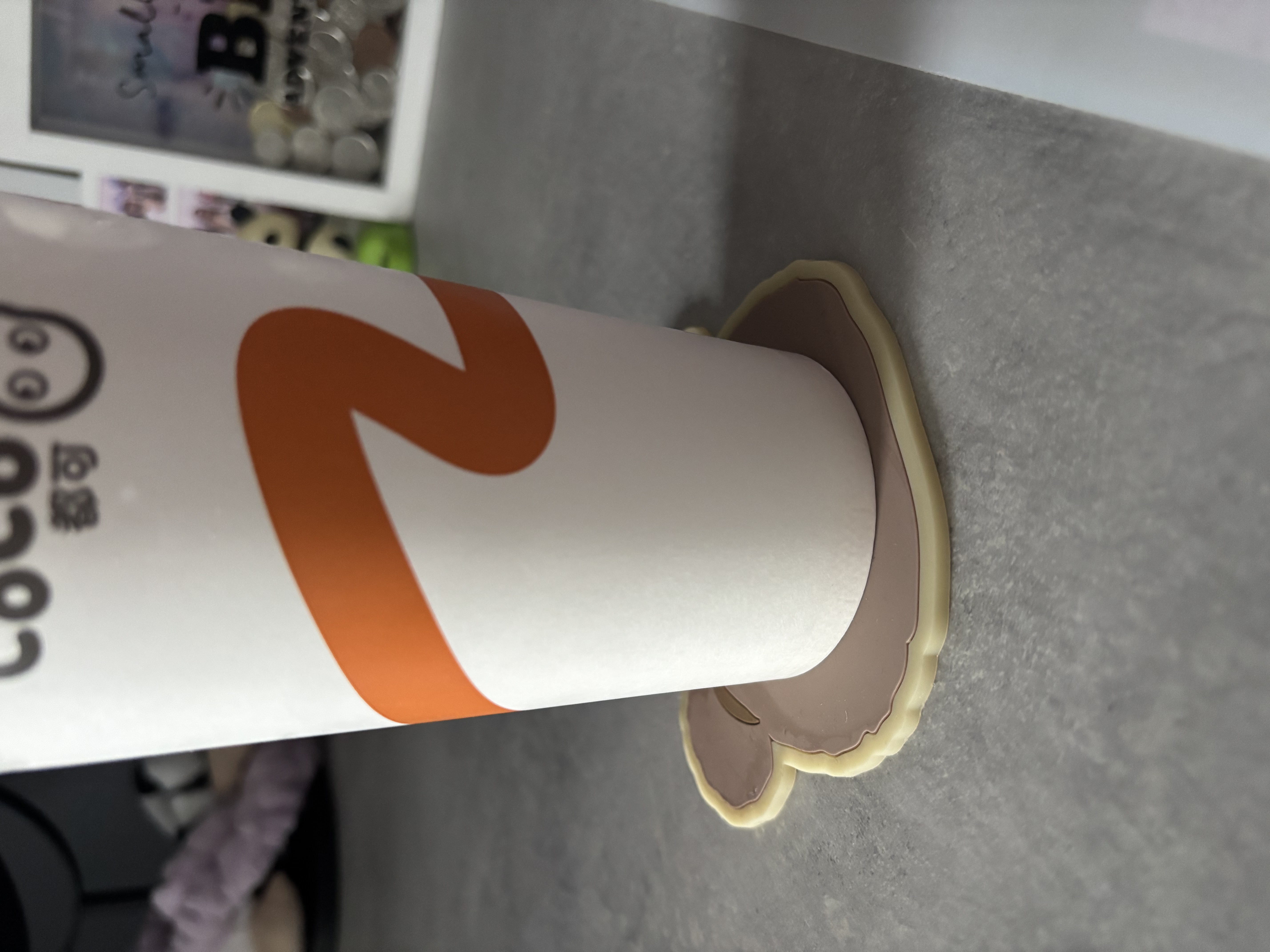 Object-interaction with a cup placed down on a coaster. The bulb lights up when the cup is placed down.